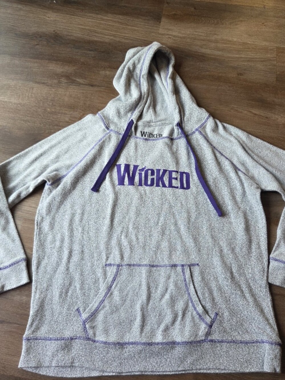 WIcked Broadway Musical Purple Fleece Lightweight Hoodie Licensed Size XL